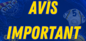 Avís important tancament instal·lacions